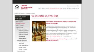 Wholesale Customers | BCLDB Corporate