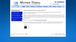 PowerSchool | Mother Teresa Catholic School | Grande Prairie ...