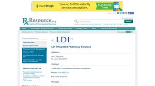 LDI Integrated Pharmacy Services – RxResource.org