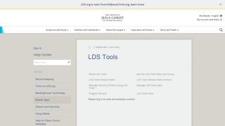 LDS Tools - LDS.org