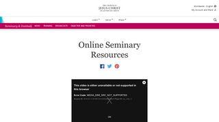 Online Seminary Resources - LDS.org