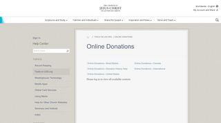 Online Donations - LDS.org