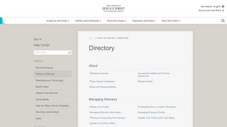 Directory - LDS.org