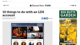 10 things to do with an LDS account | Deseret News