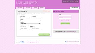 Lash L'amour-Newton > Login Or Sign Up - secure-booker.com