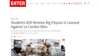 Students Will Receive Big Payout in Lawsuit Against Le Cordon Bleu ...