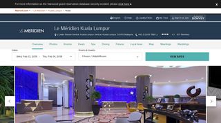 Le Méridien Kuala Lumpur - Kuala Lumpur | SPG - Marriott Rewards