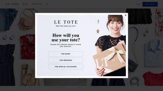 Le Tote - Personalized Clothing Subscription & Rented Fashion