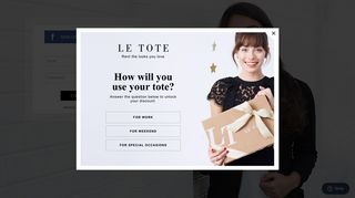 Sign up for Le Tote