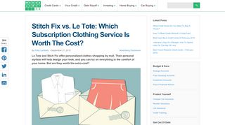 Stitch Fix vs Le Tote: Clothing Subscription Services Compared