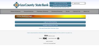 Online Banking Login - Lea County State Bank