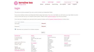 Lorraine Lea Independent Stylist login