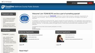 Baltimore County Public Schools - Frontline Recruitment - applitrack.com