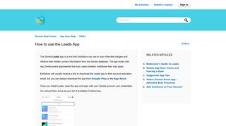 How to use the Leads App – Zerista Help Center