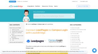 How to connect LeadPages to Campus Login | LeadsBridge ...