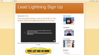Lead Lightning Sign Up