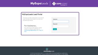 MyExpoLeads Portal - Lead Retrieval by Expo Logic - MyExpoLeads
