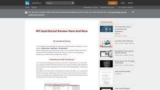 Lead rocket login - SlideShare