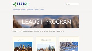 Lead21 » Application & Schedule