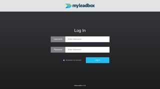 My Lead Box New Gen - Login
