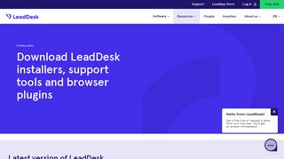 Download the installer – LeadDesk