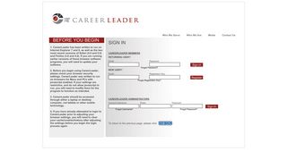Career Leader | Sign In