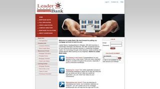 Leader Bank : Home