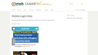 Mobile Login Help - LeaderNet