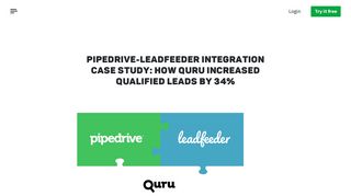 Pipedrive-Leadfeeder Integration Case Study: How Quru Increased ...