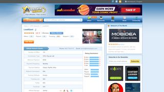 LeadGiant - Pay Per Call Affiliate Network Reviews - Affpaying