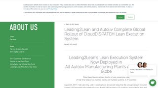 Leading2Lean and Autoliv Complete Global Rollout of ...