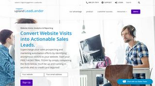 Using Website Analytics as a Sales Tool with LeadLander | Upland ...
