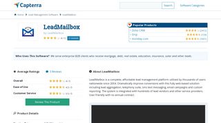 LeadMailbox Reviews and Pricing - 2019 - Capterra
