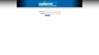 LeadMaster - Login