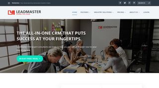 LeadMaster CRM | Helping Manage Tomorrow's Business Today