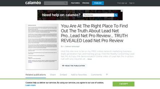 You Are At The Right Place To Find Out The Truth About Lead Net Pro ...