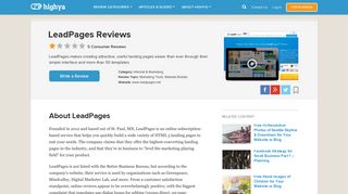 LeadPages Reviews - Is it a Scam or Legit? - HighYa