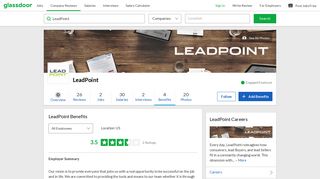 LeadPoint Employee Benefits and Perks | Glassdoor