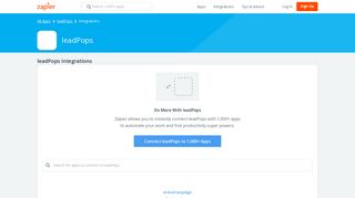 leadPops Integrations | Zapier