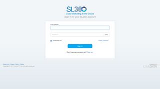 Sign In - SL360 - Sales Leads On Demand