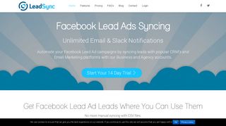 Facebook Lead Ads Notifications & CRM Syncing