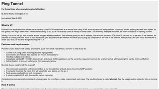 Ping Tunnel - Send TCP traffic over ICMP - MIT