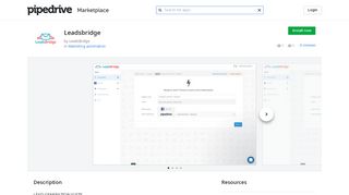 Leadsbridge App - Pipedrive Marketplace