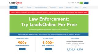 LeadsOnline: The nation's largest online investigation system