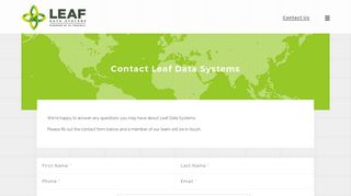 Contact Leaf Data Systems
