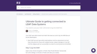 Ultimate Guide to getting connected to LEAF Data Systems | GrowFlow ...