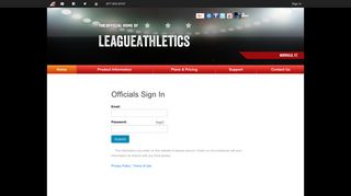 Officials Sign in | LeagueAthletics.com