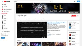 League Of Logins - YouTube