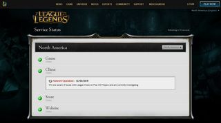 Service Status | League of Legends