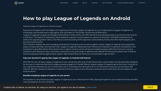 Remotr - How to play League of Legends on Android